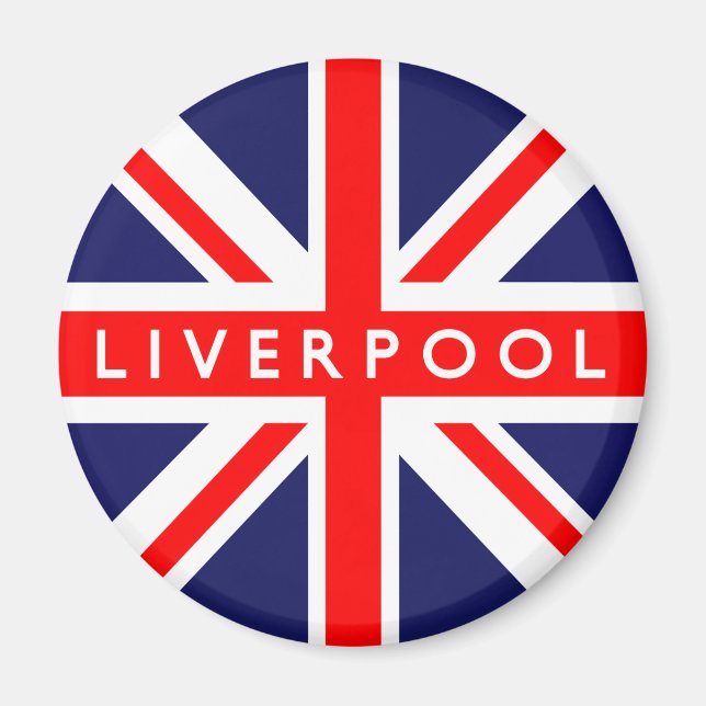 Imán Bandera de Liverpool UK (Frente)
