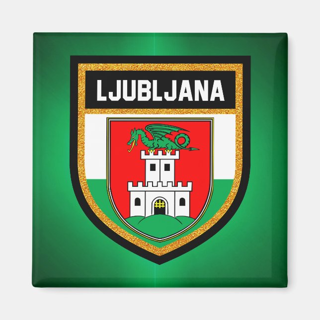 Imán Bandera de Ljubljana (Frente)