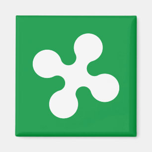 Imán Bandera de Lombardia (Italia)