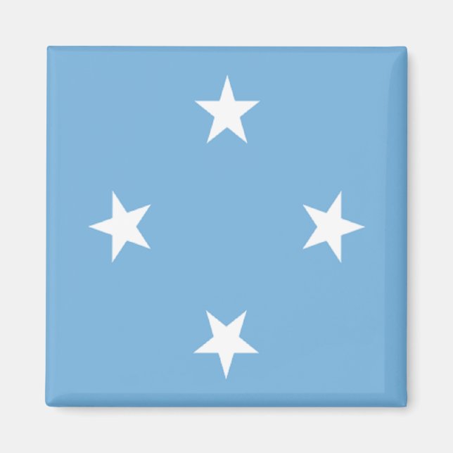 Imán Bandera de los Estados Federados de Micronesia (Frente)