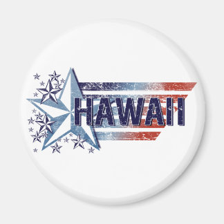 Imán Bandera de los Estados Unidos con estrella - Hawái