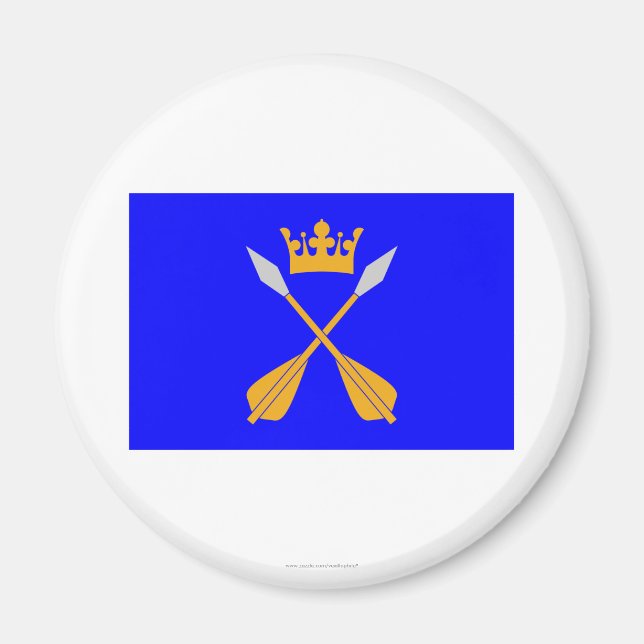 Imán Bandera de los län de Dalarnas (Frente)