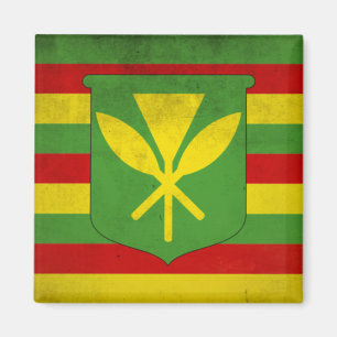 Imán Bandera de los nativos hawaianos
