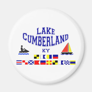 Imán Bandera de los Sig del Cumberland KY del lago