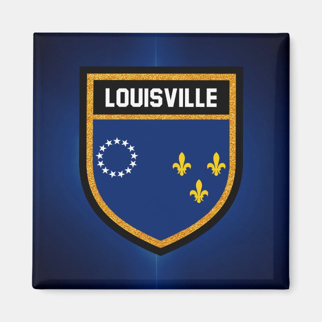 Imán Bandera de Louisville (Frente)
