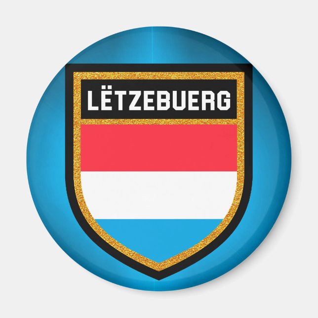 Imán Bandera de Luxemburgo (Frente)