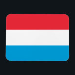 Imán Bandera de Luxemburgo<br><div class="desc">Bandera patriótica de Luxemburgo.</div>