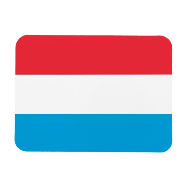 Imán Bandera de Luxemburgo (Horizontal)