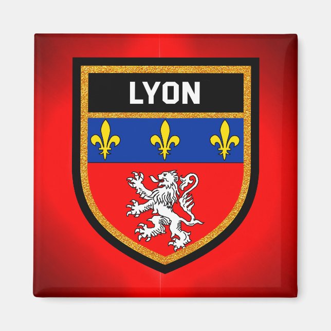 Imán Bandera de Lyon (Frente)