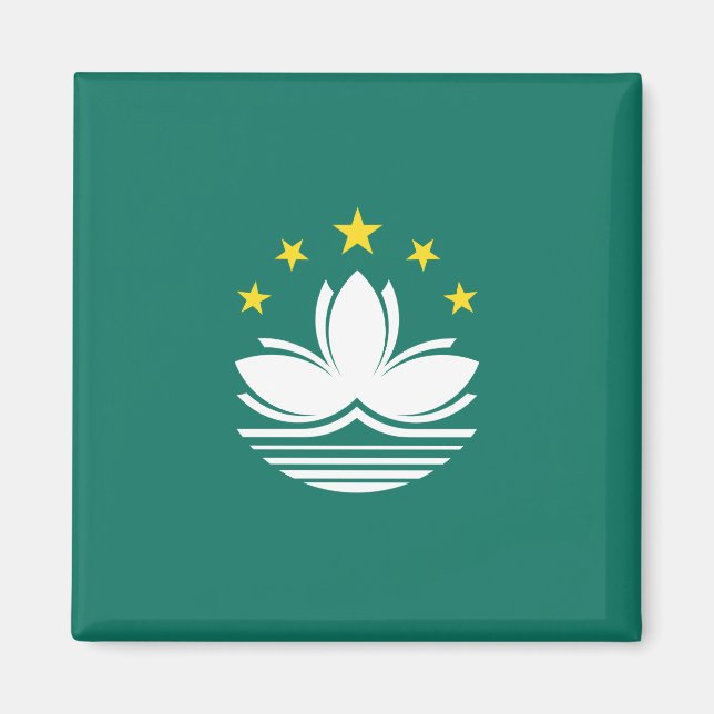 Imán Bandera de Macao (región china) (Frente)