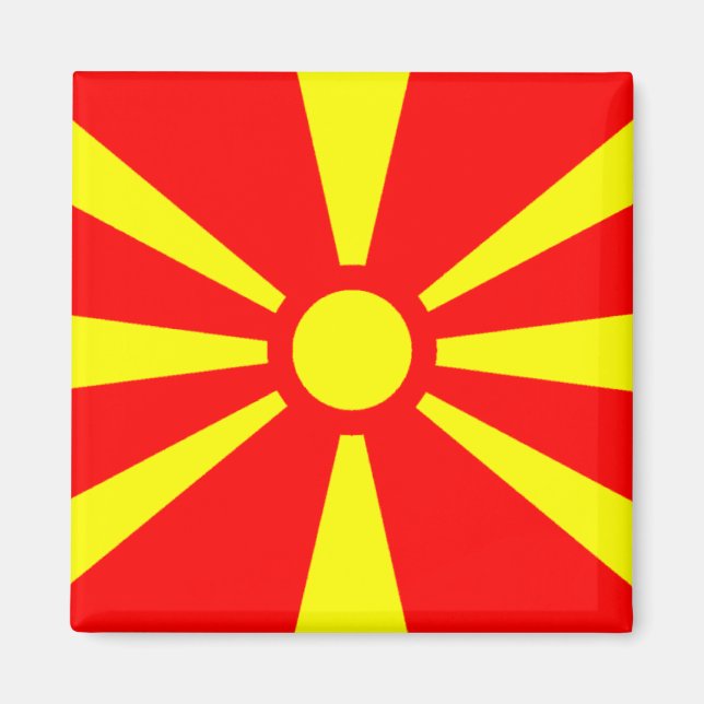 Imán Bandera de Macedonia (Frente)