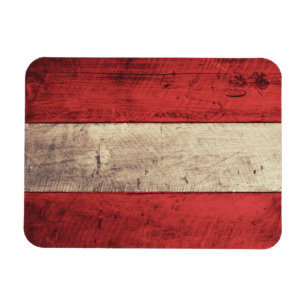 Imán Bandera de madera vieja de Austria