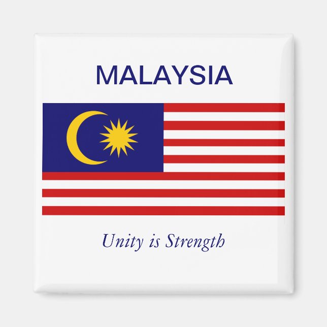 Imán Bandera de Malasia (Frente)