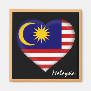 Imán Bandera de Malasia y vacaciones/deportes en el cor