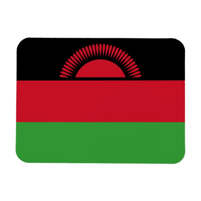 Imán Bandera de Malawi (Horizontal)
