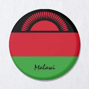 Imán Bandera de Malawi y África - fanáticos de viajes y