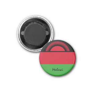 Imán Bandera de Malawi y África - fanáticos de viajes y