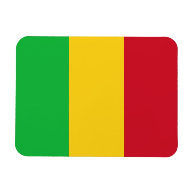 Imán Bandera de Mali (Horizontal)
