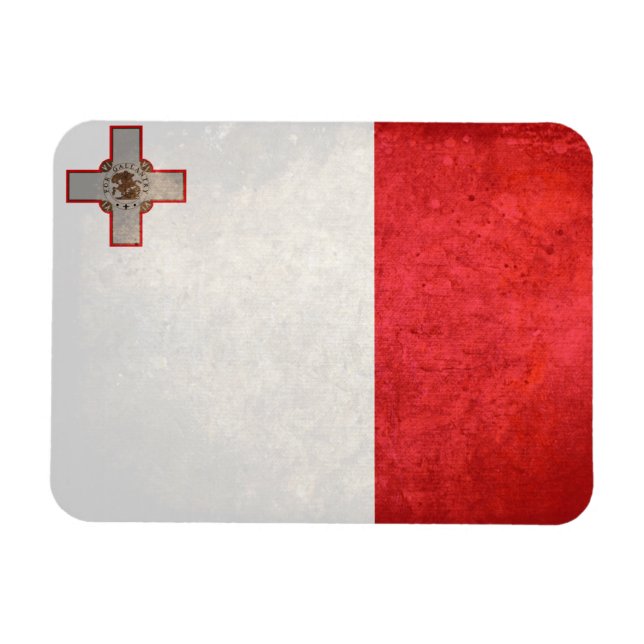 Imán Bandera de Malta (Horizontal)