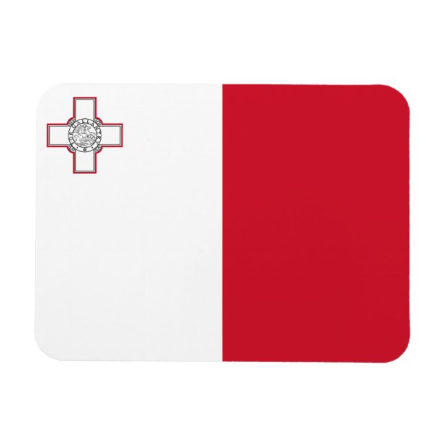 Imán Bandera de Malta (Horizontal)
