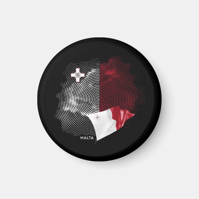Imán bandera de Malta (Frente)