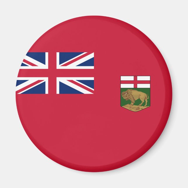 Imán Bandera de Manitoba (Frente)