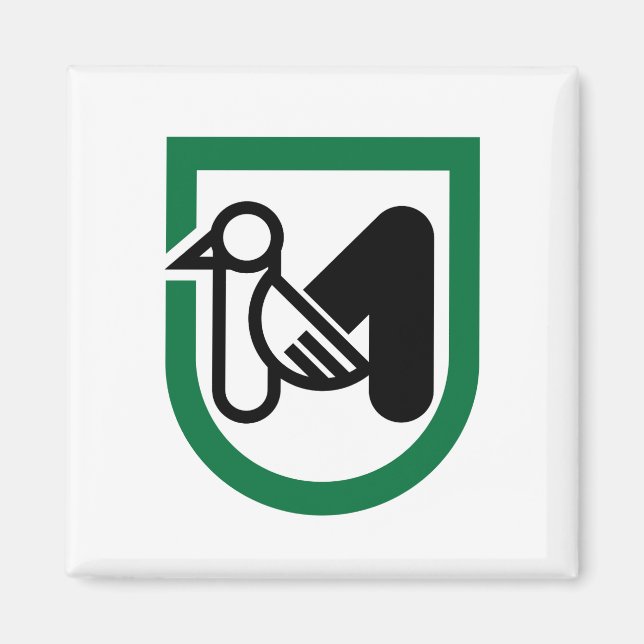 Imán Bandera de Marche (Italia) (Frente)