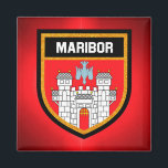 Imán Bandera de Maribor<br><div class="desc">Bandera de Maribor</div>
