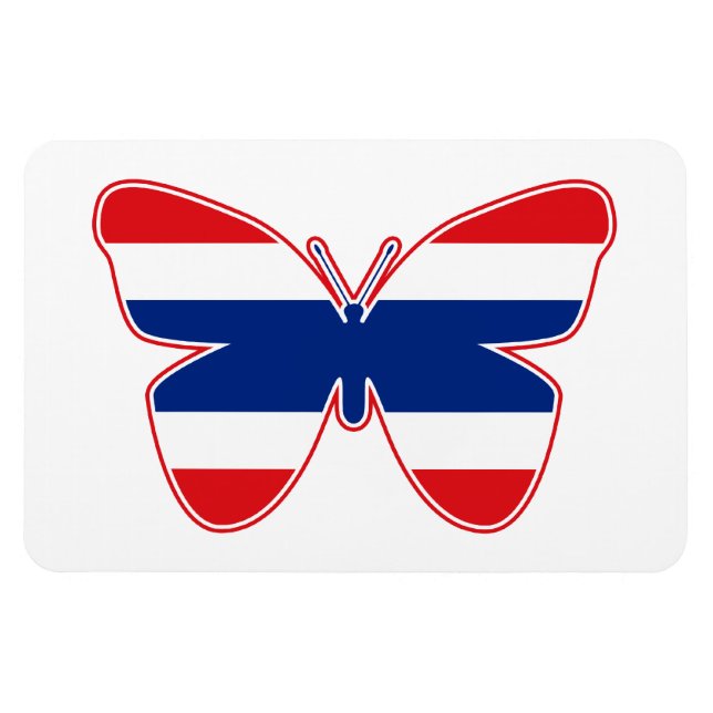 Imán Bandera de mariposa tailandesa (Horizontal)