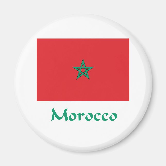 Imán Bandera de Marruecos (Frente)