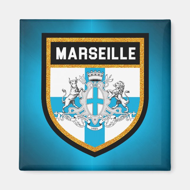 Imán Bandera de Marsella (Frente)