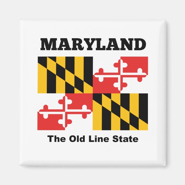 Imán bandera de Maryland (Frente)