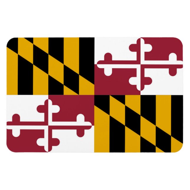 Imán Bandera de Maryland (Horizontal)
