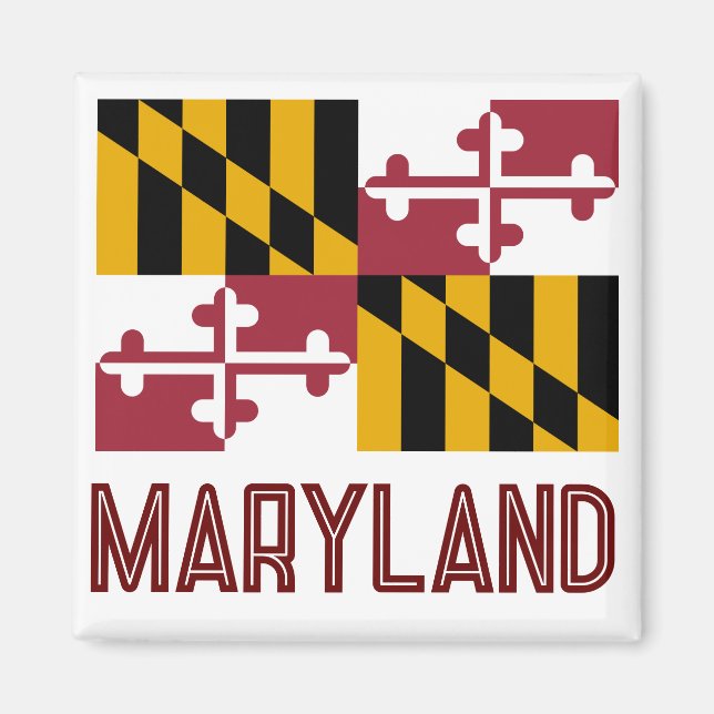 Imán Bandera de Maryland (Frente)