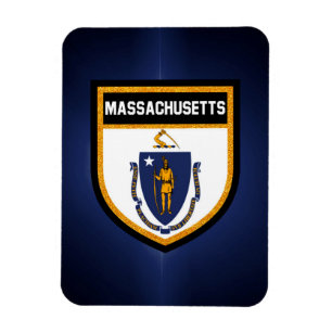 Imán Bandera de Massachusetts