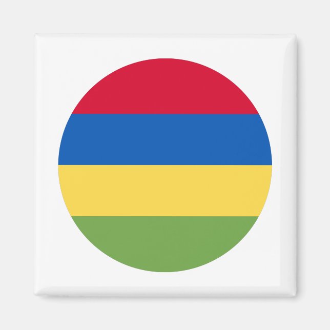 Imán Bandera de Mauricio (Frente)