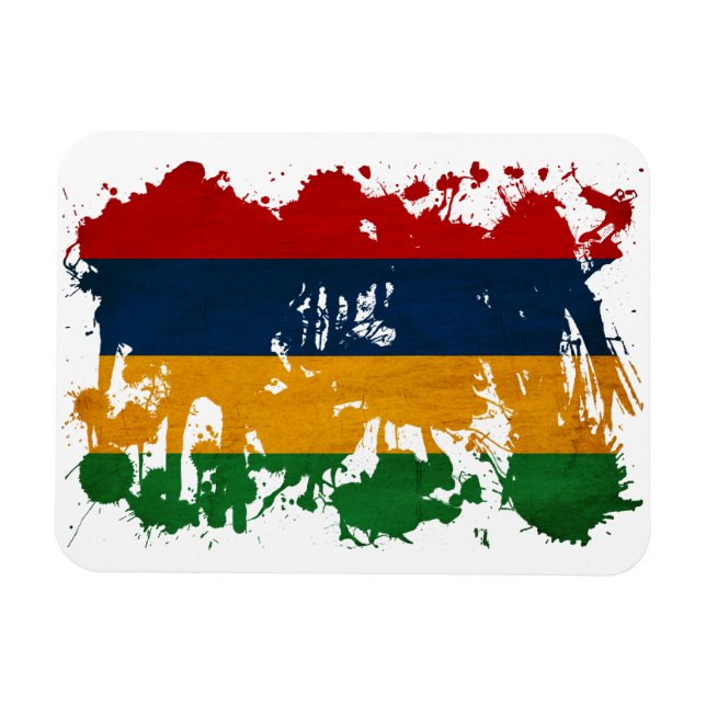 Imán Bandera de Mauricio (Horizontal)