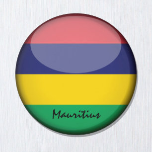 Imán Bandera de Mauricio y África: hinchas de viajes y