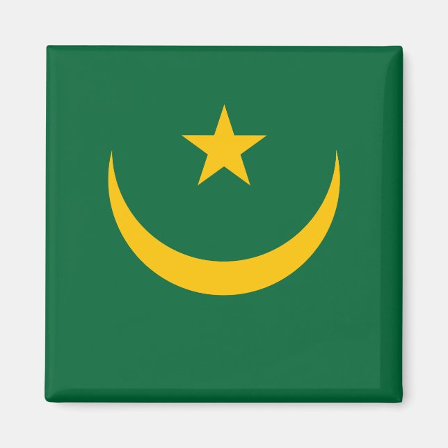 Imán Bandera de Mauritania (Frente)