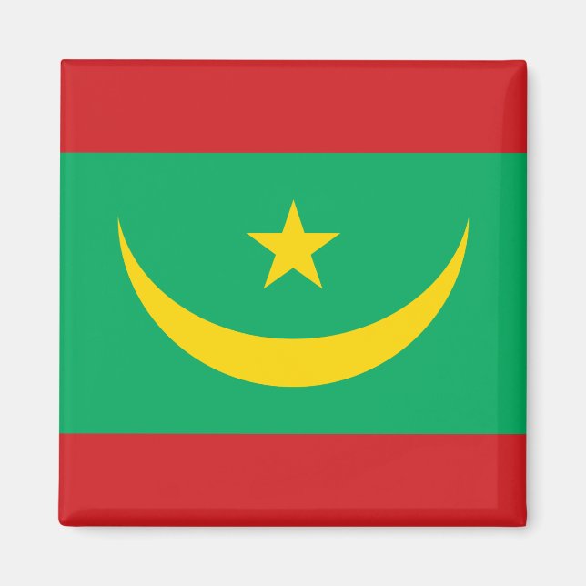 Imán Bandera de Mauritania (Frente)