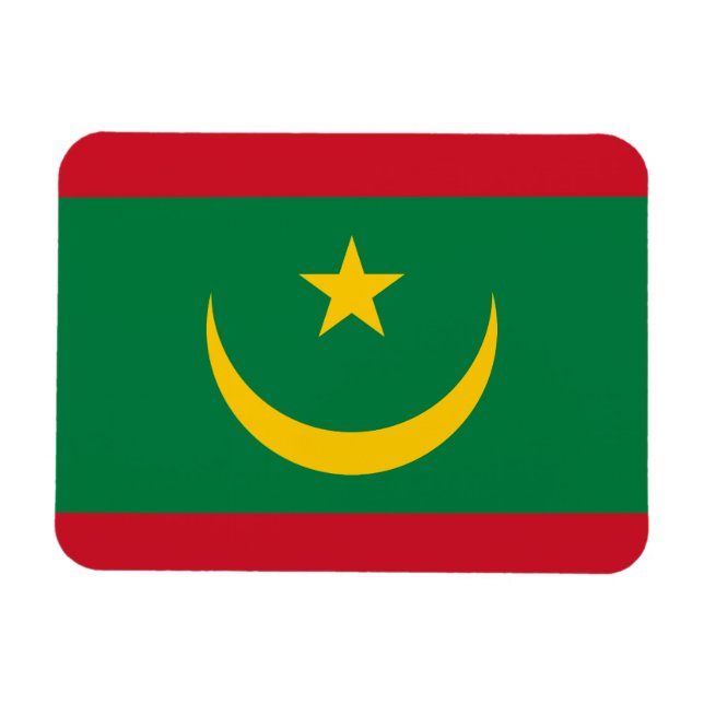 Imán Bandera de Mauritania (Horizontal)