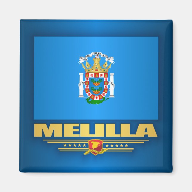 Imán Bandera de Melilla (Frente)