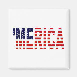 Imán 'Bandera de MERICA los E.E.U.U.