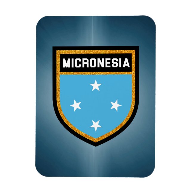 Imán Bandera de Micronesia (Vertical)