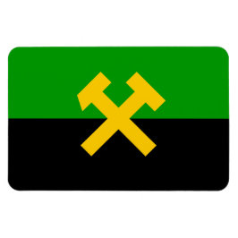 Imán Bandera de mineros y trabajadores mineros