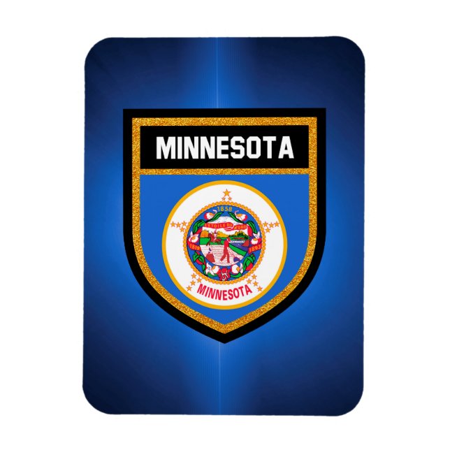 Imán Bandera de Minnesota (Vertical)