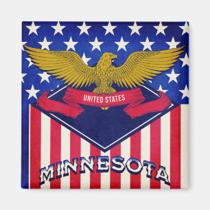 Imán Bandera de Minnesota USA