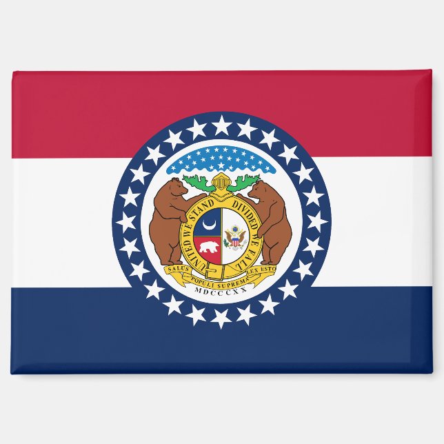 Imán Bandera de Misuri (Anverso)