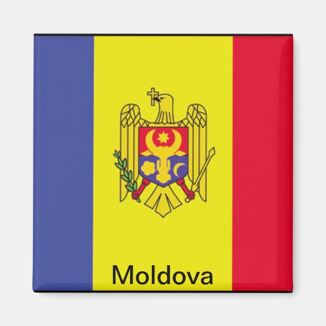 Imán Bandera de Moldavia (Frente)