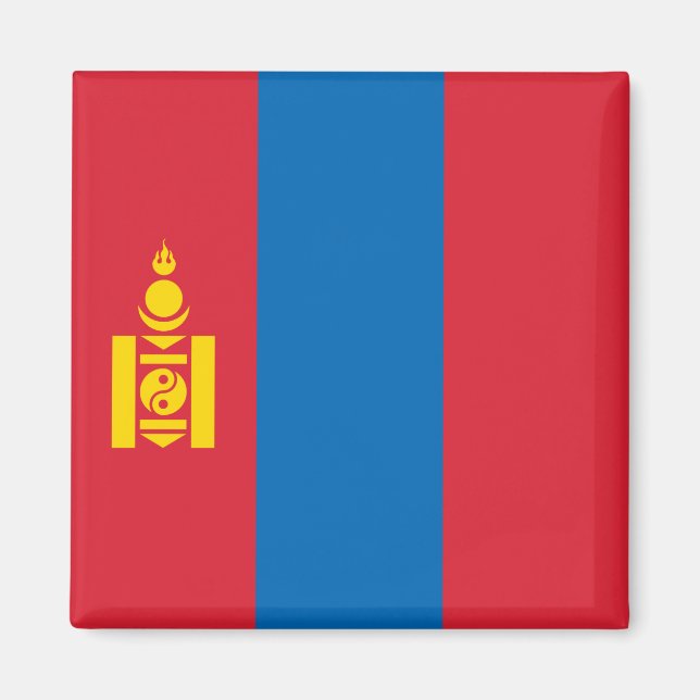 Imán Bandera de Mongolia (Frente)